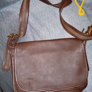 Coach Patricias Legacy Brown Leather Shoulder Crossbody